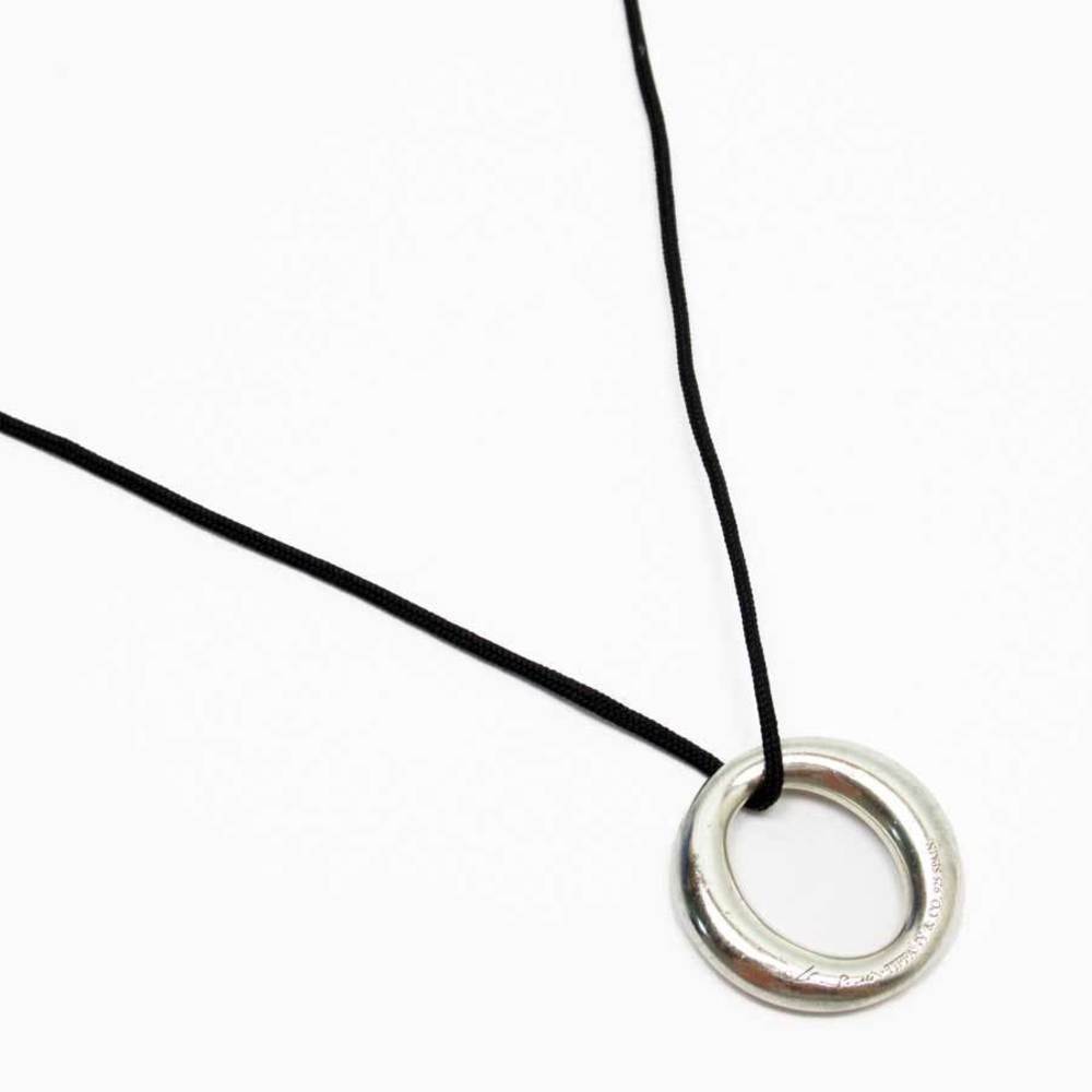 Tiffany Black Choker Necklace Silver